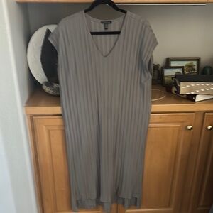 Eileen Fisher Light Gray Ribbed
